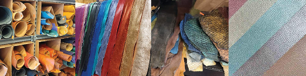 Cricut bracelet DIY overview step 1: Choose leather